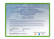 View PCI Certificate of Compliance
