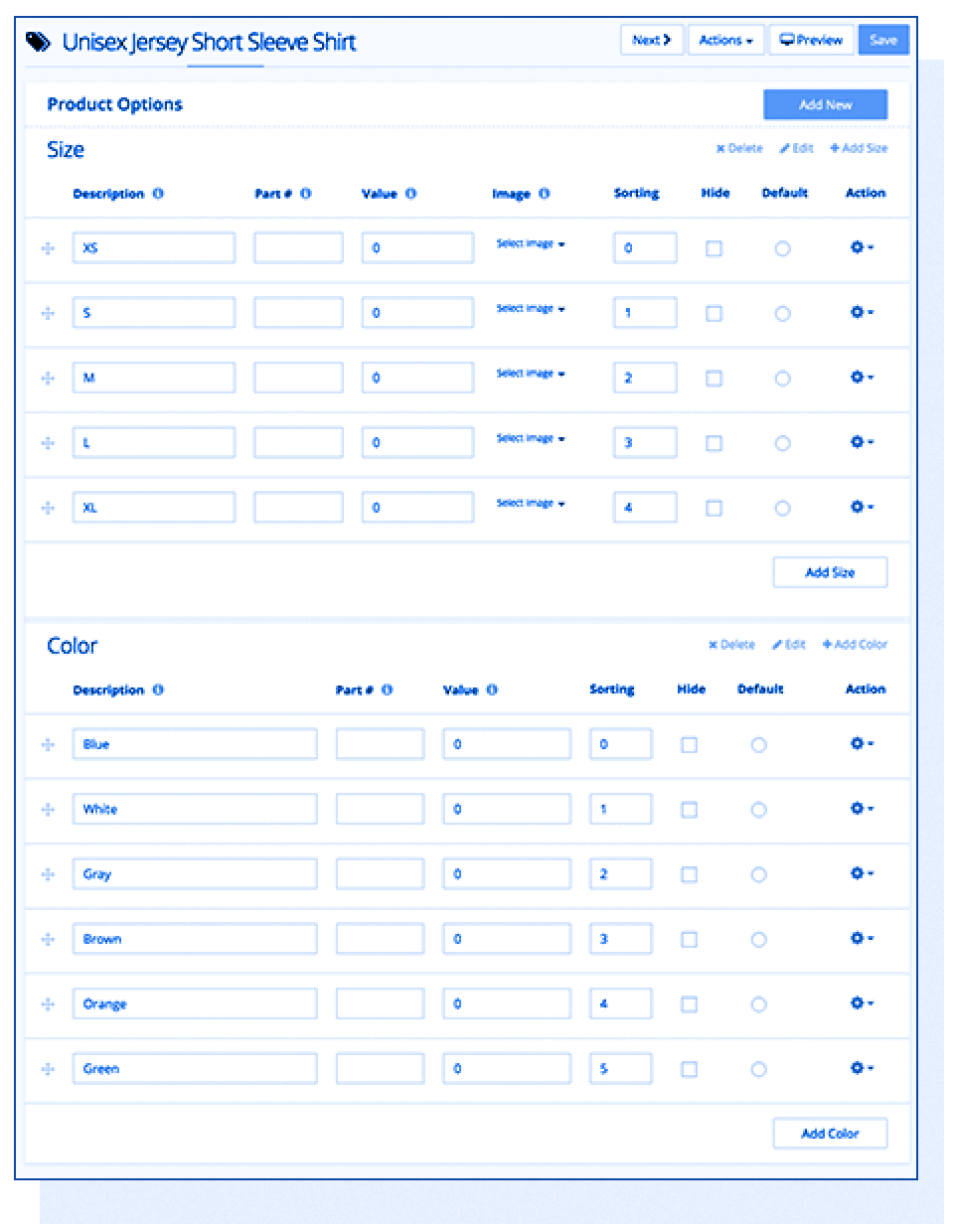 Product Options