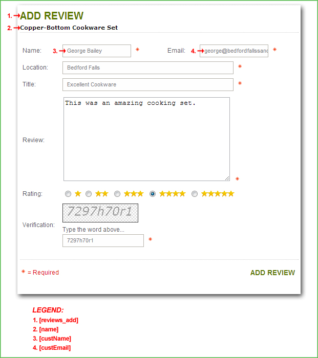 Screenshot of the product_review_new.html Template