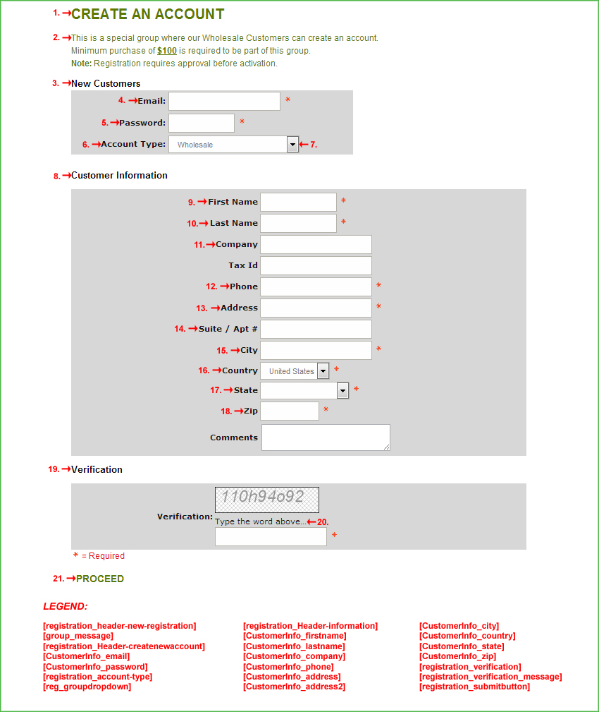 Screenshot of the registration-x.html Template
